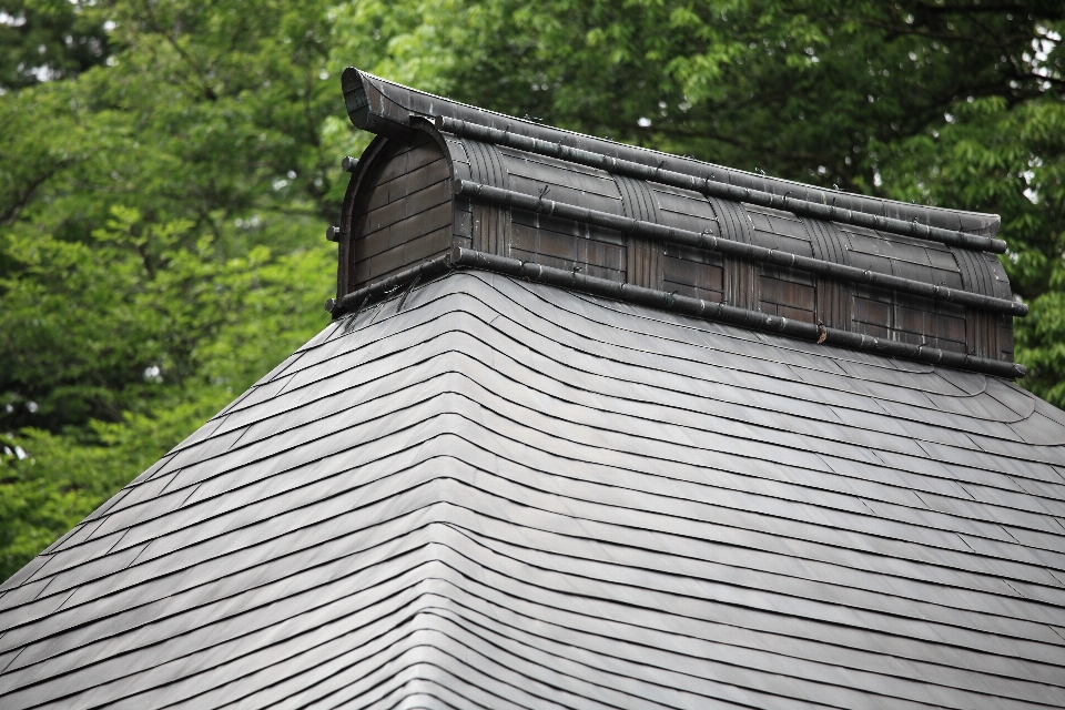 Architecture roof high facade