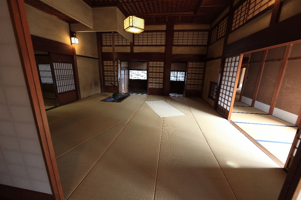 Architecture wood house floor