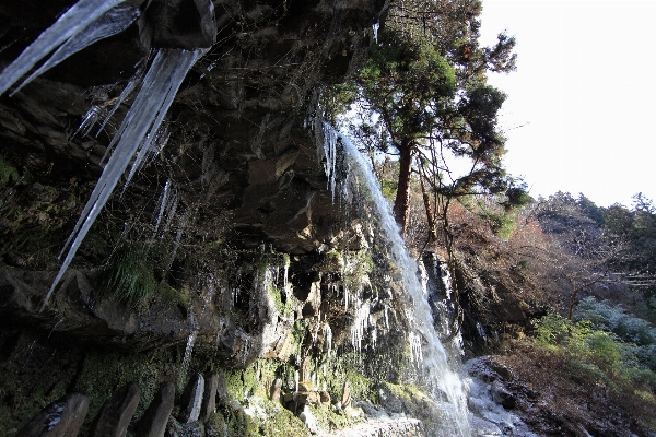 Rock waterfall adventure formation Photo