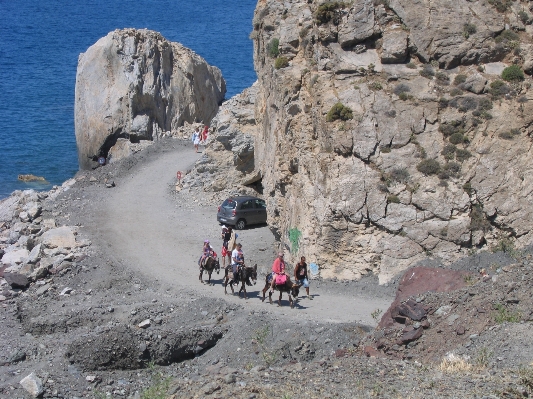 Rock walking mountain people Photo