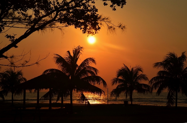 Foto Pantai lanskap laut pesisir