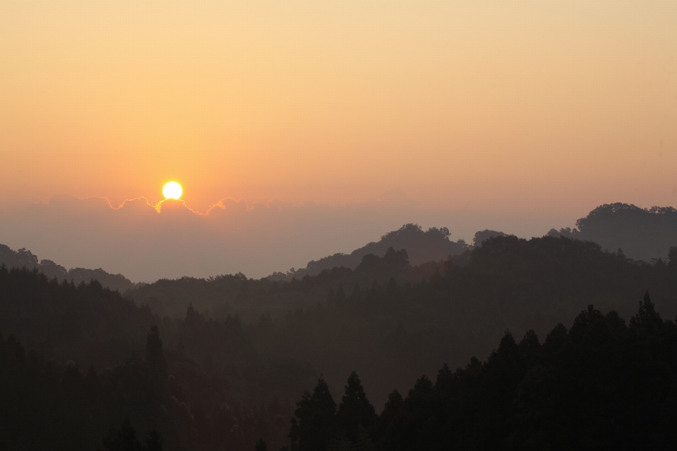 景观 山 天空 太阳