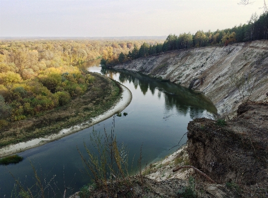 Lake river cliff reservoir Photo