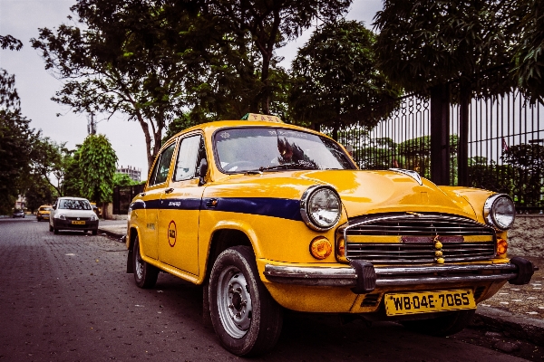 Straße auto morgen taxi Foto