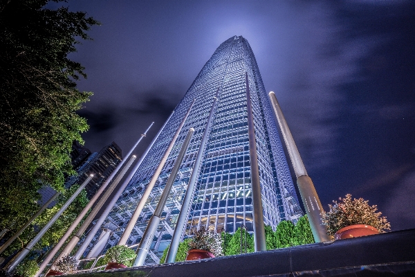 木 建築 空 夜 写真