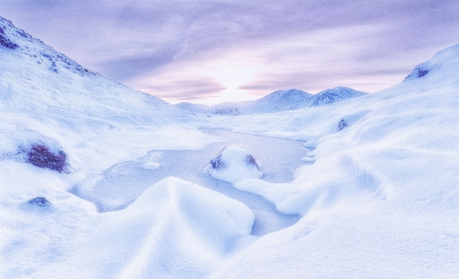 Mountain snow winter cloud Photo