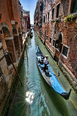 Foto água barco rio canal
