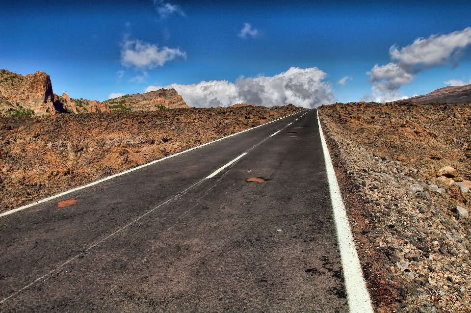 Landscape mountain road hill