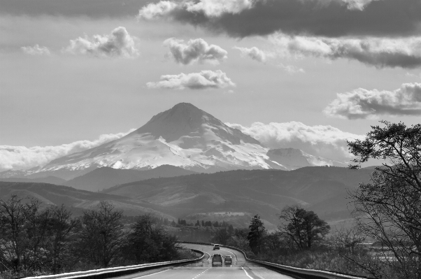 Mountain snow winter cloud Photo