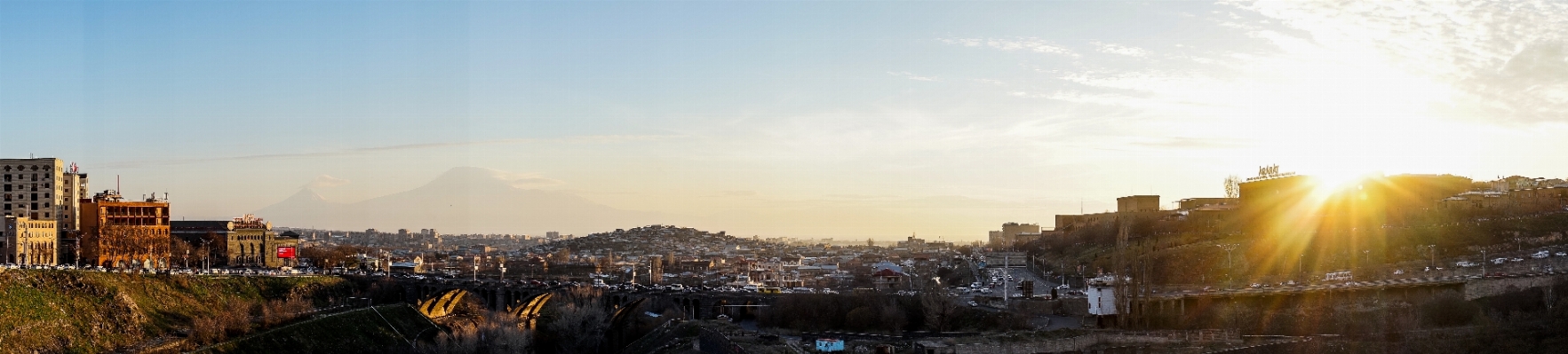 Sunset skyline photography sunlight Photo