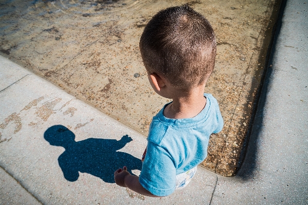 Water silhouette person light Photo