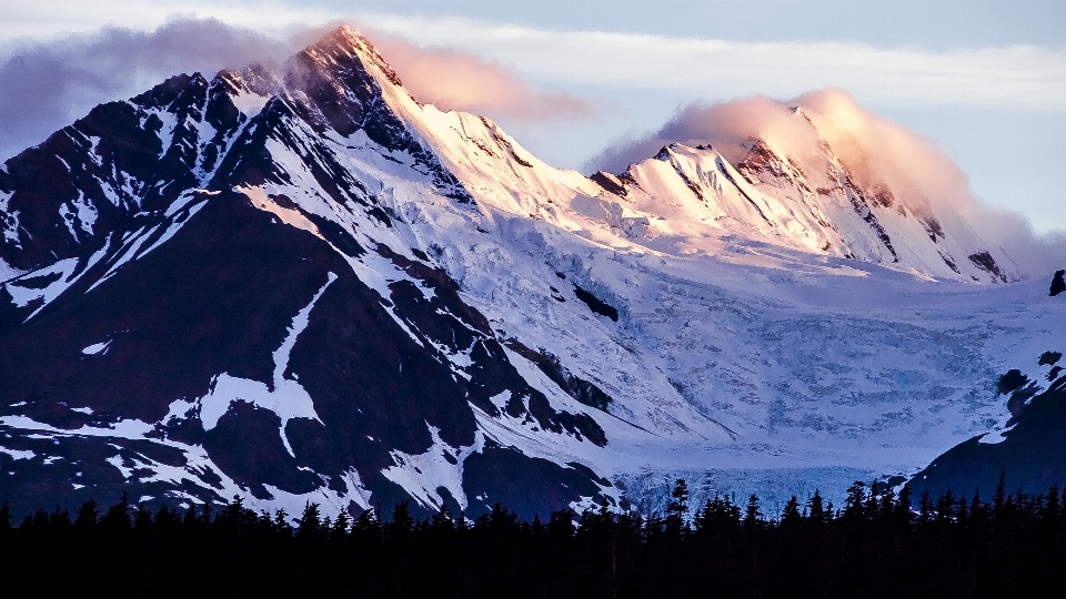 Nature mountain snow sky