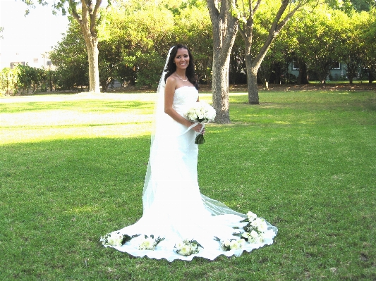 Foto Mulher grama flor casamento