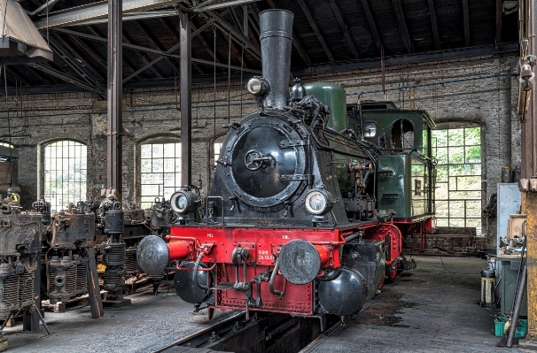 Railway antique old train Photo