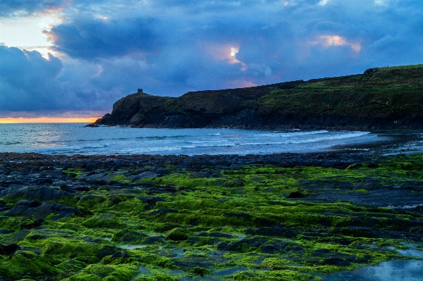 Foto Pantai lanskap laut pesisir