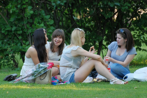 Grass person people girl Photo