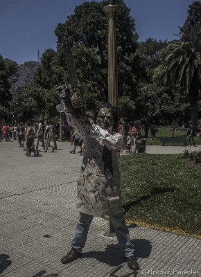 Foto Monumen foto patung tentara