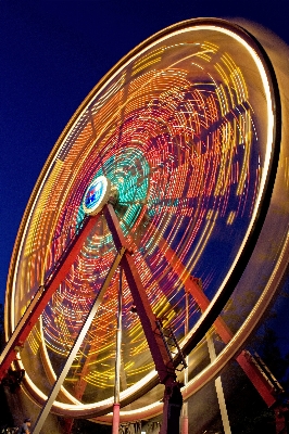 Night wheel recreation ferris Photo