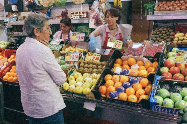 City food vendor produce Photo