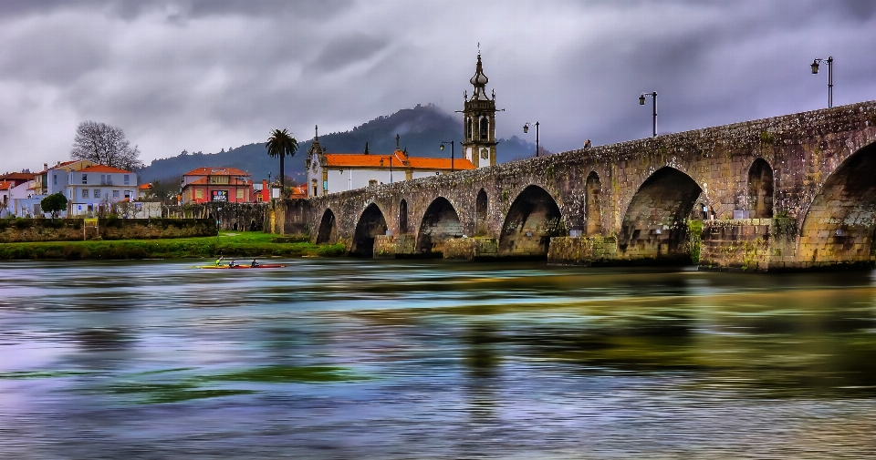 Landscape sea water bridge