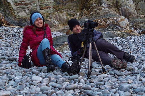 Landschaft rock gehen winter Foto