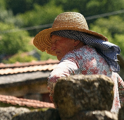 Rural spring autumn child Photo