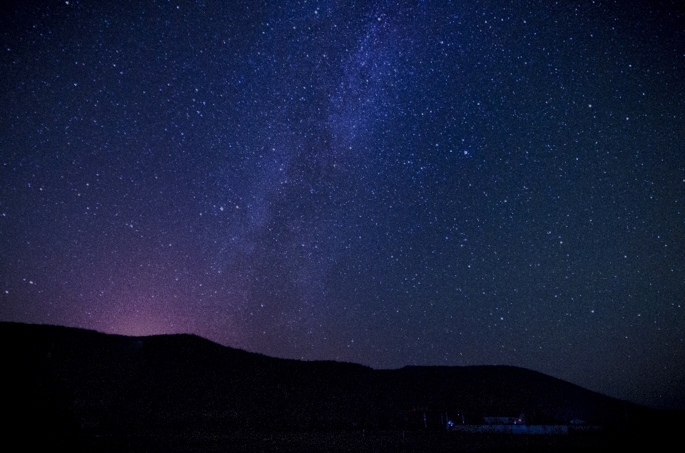 Cielo noche estrella vía láctea
