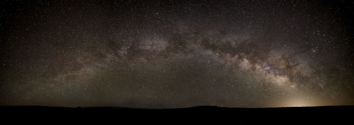 Night milky way atmosphere galaxy Photo