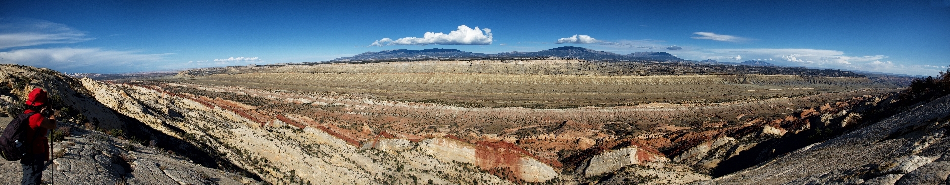 Mountain valley range panorama Photo