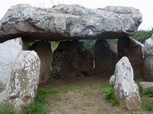 Rock formation island terrain Photo