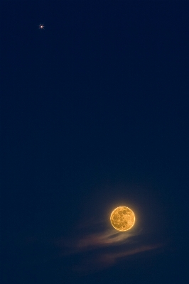 Foto Awan langit malam bintang