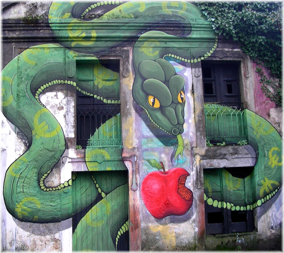 Verde cor pichação arte