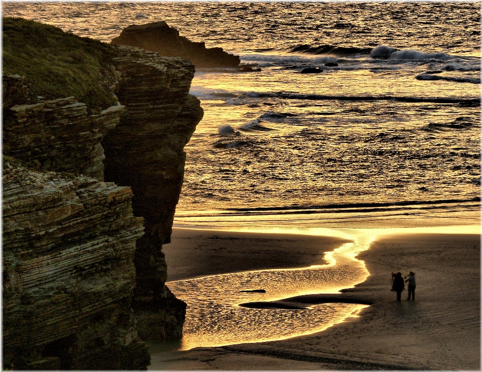 Praia paisagem mar costa