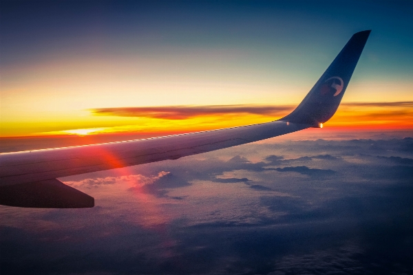 Sea horizon wing cloud Photo