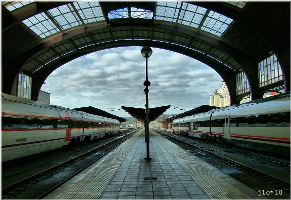 Track bridge train transport Photo