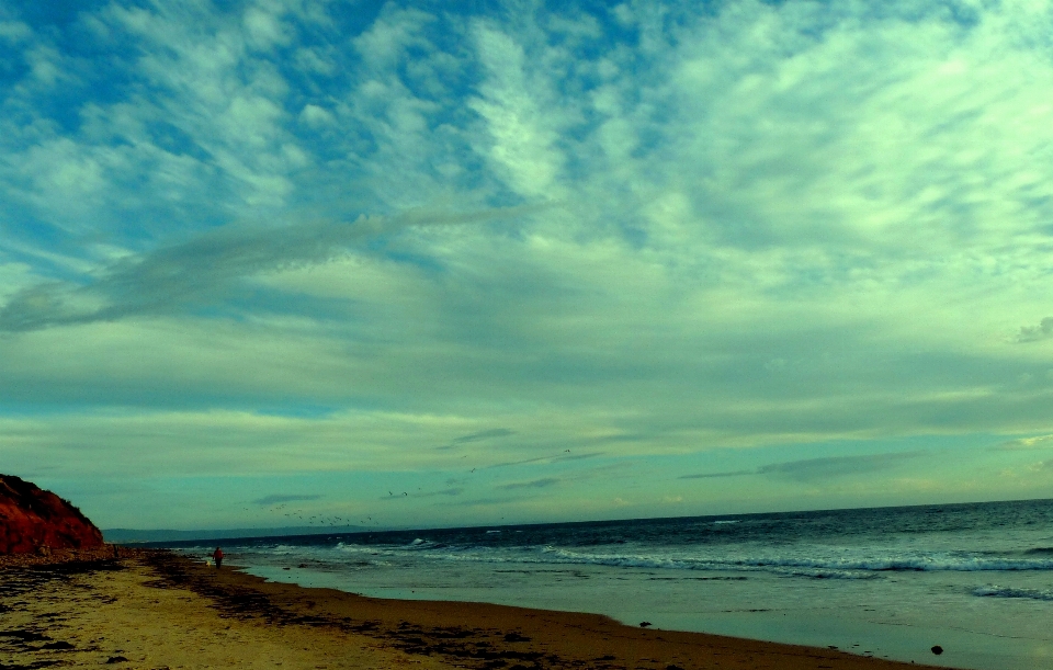 Plage mer côte sable