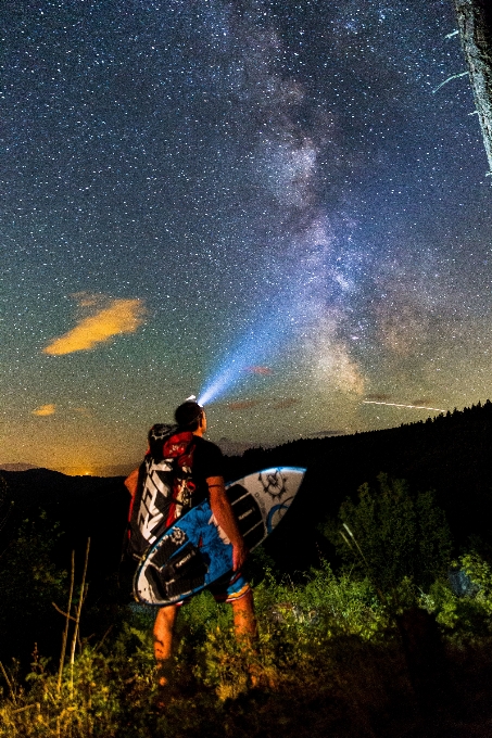 Sky night star portrait