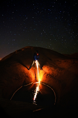 Light night star portrait Photo