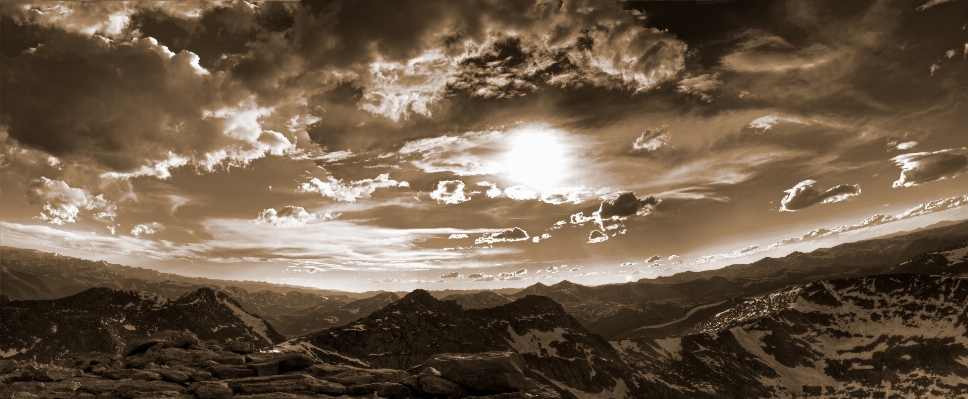 Nature mountain light cloud Photo