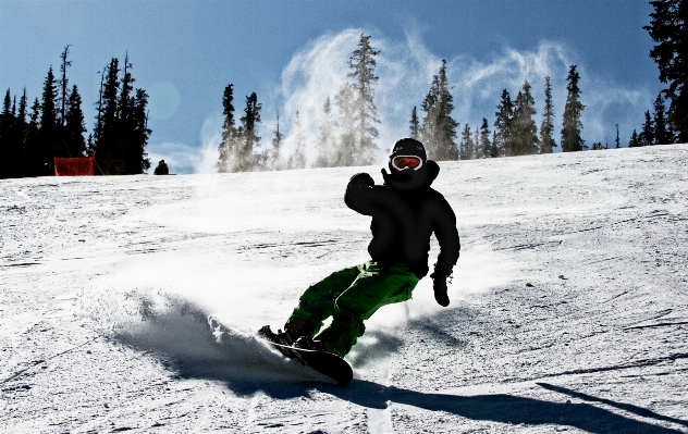 Snow winter spray action Photo