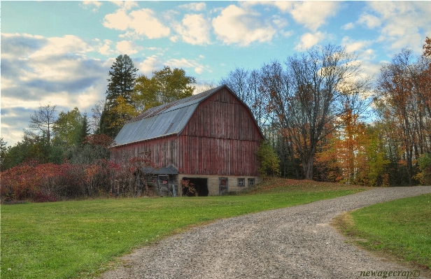 Farm prairie building barn Photo