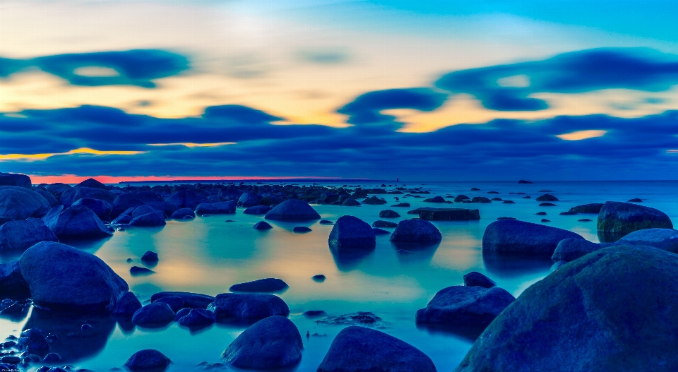 Beach landscape sea coast