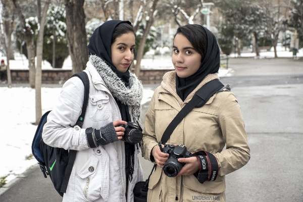 Winter clothing girls iran Photo