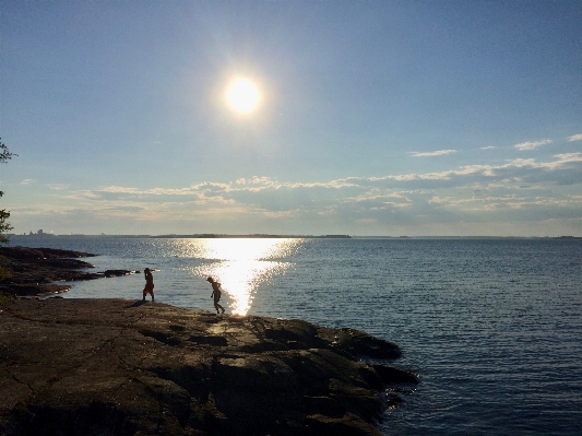 Beach sea coast rock Photo