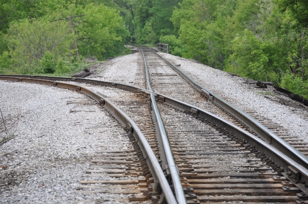 Track railway railroad rail Photo