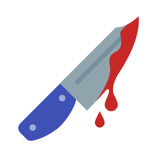 Bloody knife