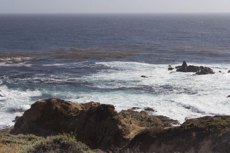 Beach sea coast rock