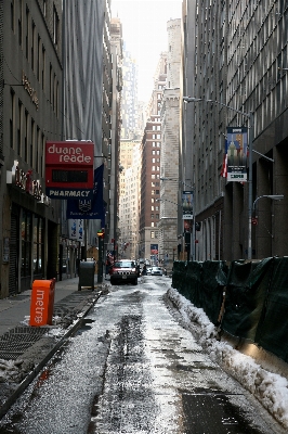 歩行者 雪 冬 道 写真