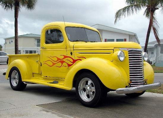 Car retro transportation truck Photo