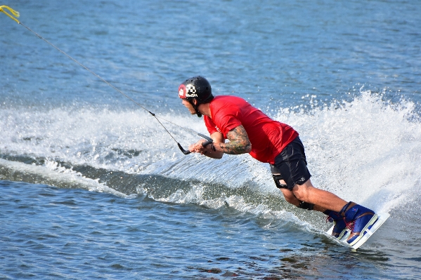 Wave sailing action extreme sport Photo